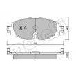 Jeu de 4 plaquettes de frein avant METELLI 22-0950-0 - Visuel 2