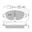 Jeu de 4 plaquettes de frein avant METELLI 22-0950-0K - Visuel 2