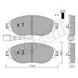 Jeu de 4 plaquettes de frein avant METELLI 22-0952-0 - Visuel 2