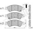 Jeu de 4 plaquettes de frein avant METELLI 22-0971-0 - Visuel 2
