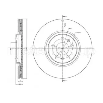 Jeu de 2 disques de frein avant METELLI 23-0906C