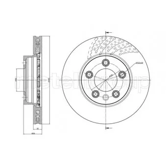 Disque de frein avant gauche METELLI 23-0919C