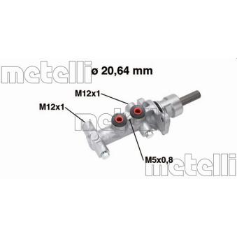 Maître-cylindre de frein METELLI