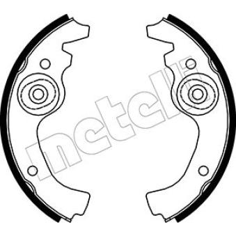 Jeu de mâchoires de frein METELLI