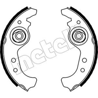 Jeu de mâchoires de frein METELLI