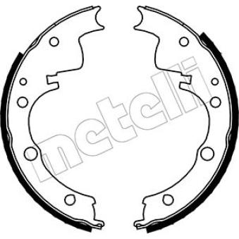 Jeu de mâchoires de frein METELLI