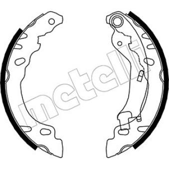 Jeu de mâchoires de frein METELLI