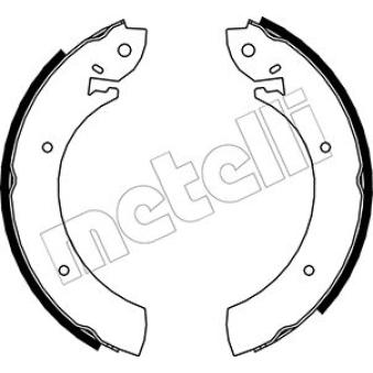 Jeu de mâchoires de frein METELLI 53-0100