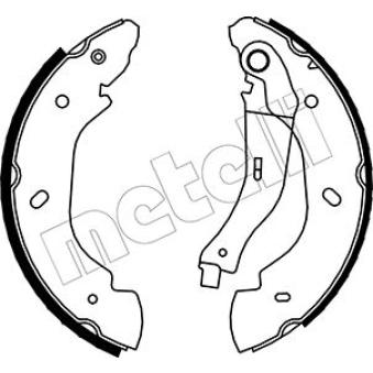 Jeu de mâchoires de frein METELLI