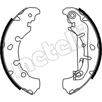 Jeu de mâchoires de frein METELLI