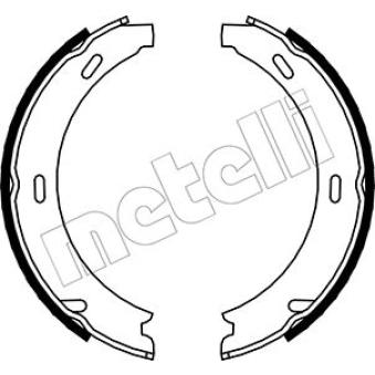 Jeu de mâchoires de frein, frein de stationnement METELLI