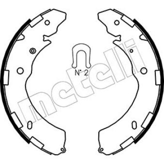 Jeu de mâchoires de frein METELLI