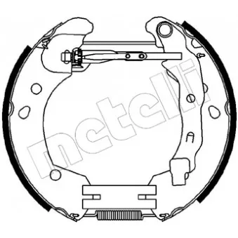 Kit de freins arrière (prémontés) METELLI 51-0231