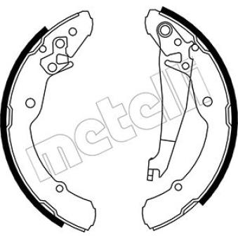 Jeu de mâchoires de frein METELLI