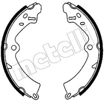 Jeu de mâchoires de frein METELLI 53-0392