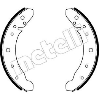 Jeu de mâchoires de frein METELLI 53-0457