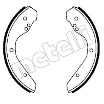Jeu de mâchoires de frein METELLI