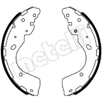 Jeu de mâchoires de frein METELLI