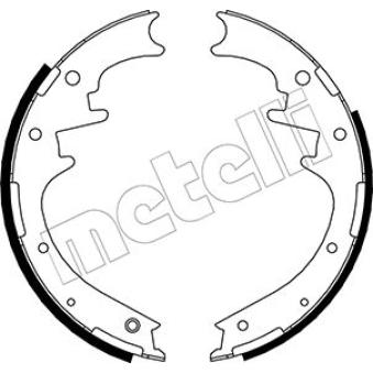 Jeu de mâchoires de frein METELLI