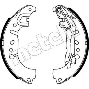 Jeu de mâchoires de frein METELLI 53-0653