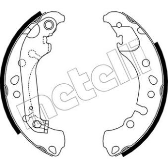 Jeu de mâchoires de frein METELLI