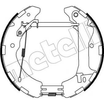 Kit de freins arrière (prémontés) METELLI