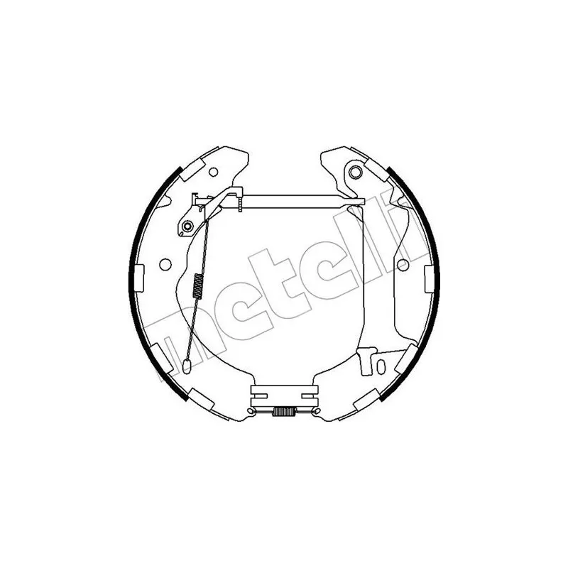 Kit de freins arrière (prémontés) METELLI 51-0493