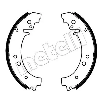 Jeu de mâchoires de frein METELLI 53-0060