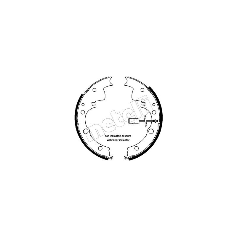Jeu de mâchoires de frein METELLI 53-0065