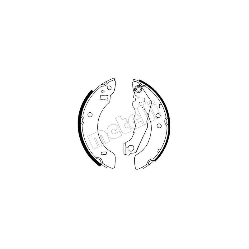 Jeu de mâchoires de frein METELLI 53-0113
