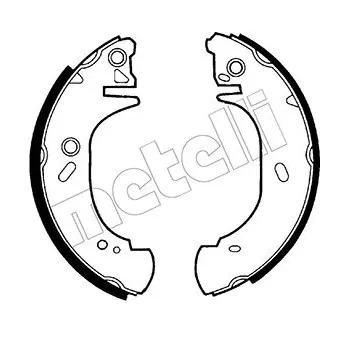 Jeu de mâchoires de frein METELLI 53-0127
