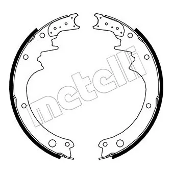 Jeu de mâchoires de frein METELLI