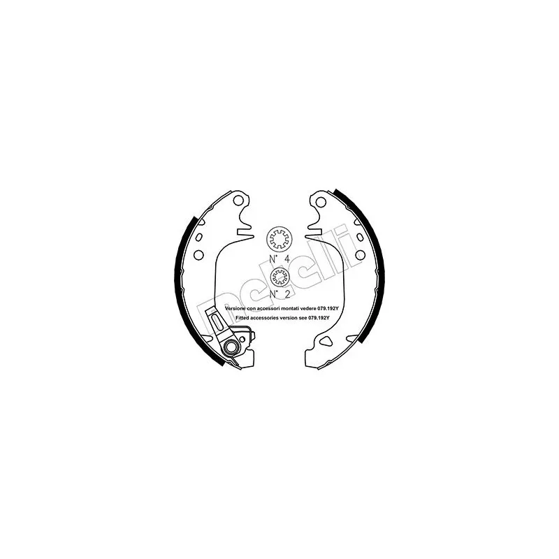 Jeu de mâchoires de frein METELLI 53-0320Y