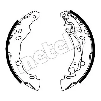 Jeu de mâchoires de frein METELLI 53-0359