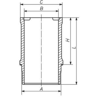 Chemise de cylindre MAHLE 021 WN 23 01