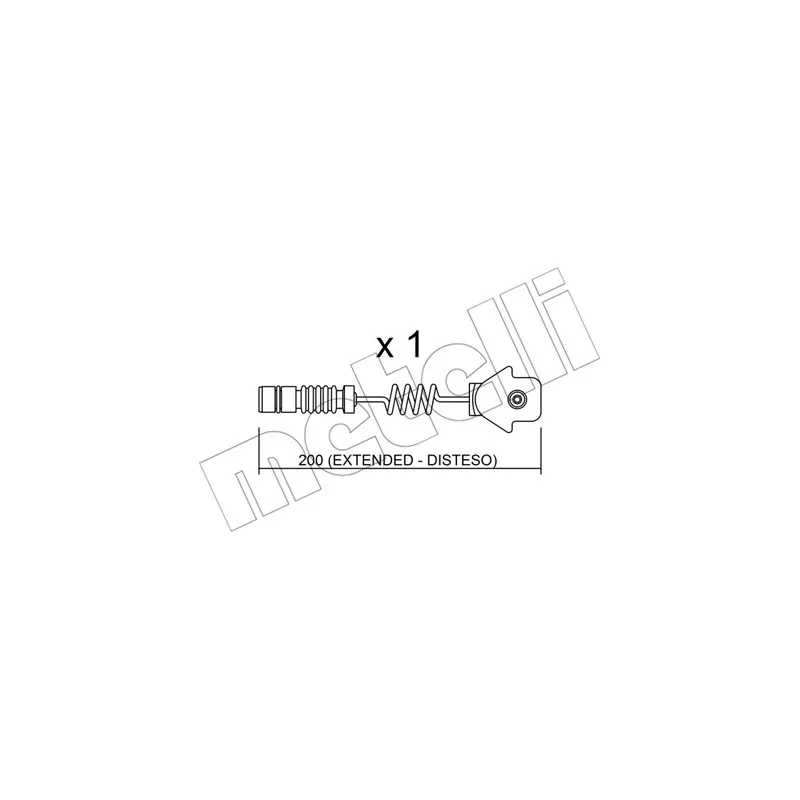 Contact d'avertissement, usure des plaquettes de frein METELLI SU.012