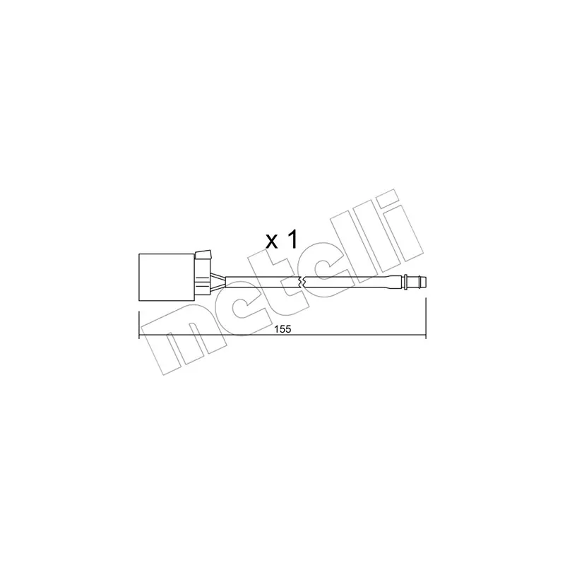 Contact d'avertissement, usure des plaquettes de frein METELLI SU.015