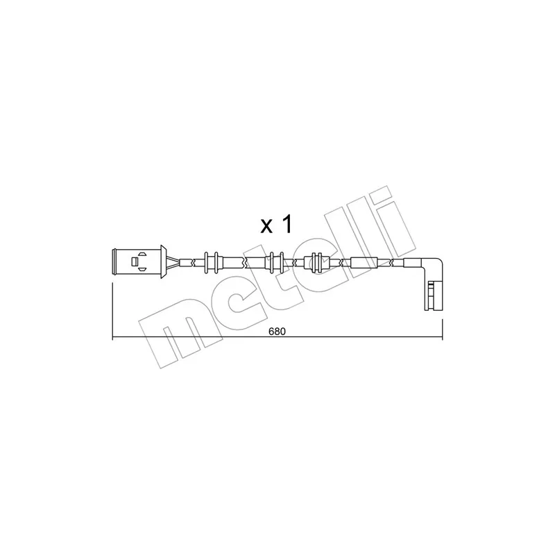 Contact d'avertissement, usure des plaquettes de frein METELLI SU.093