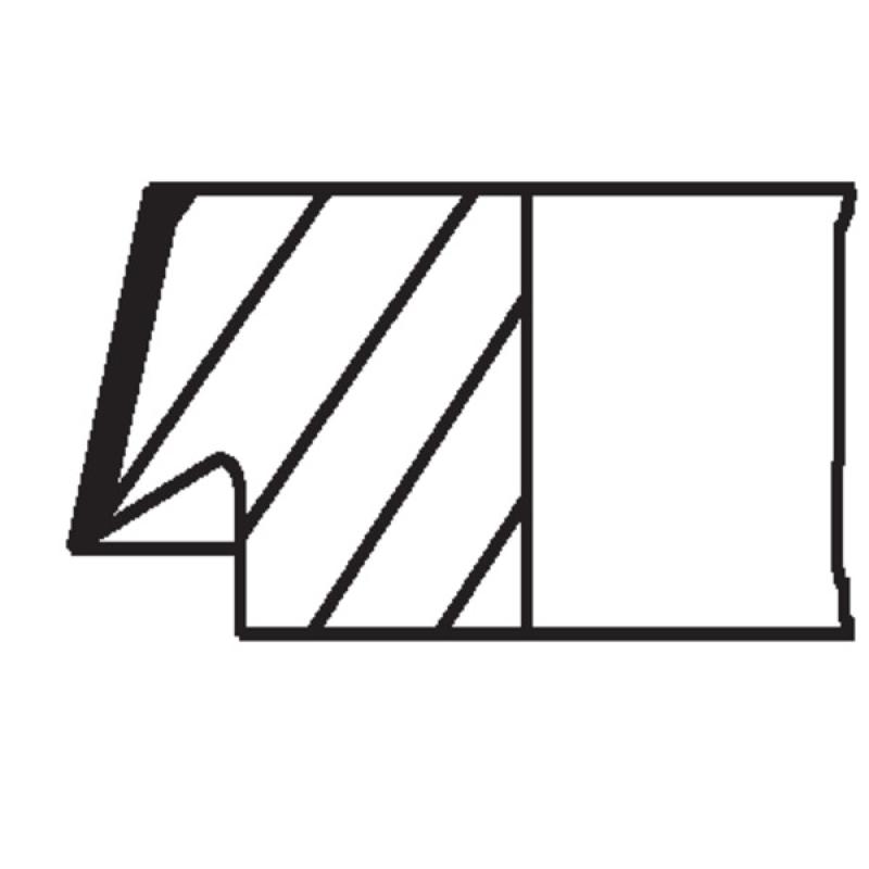 Jeu de segments de pistons MAHLE 031 55 N2 - Visuel 1