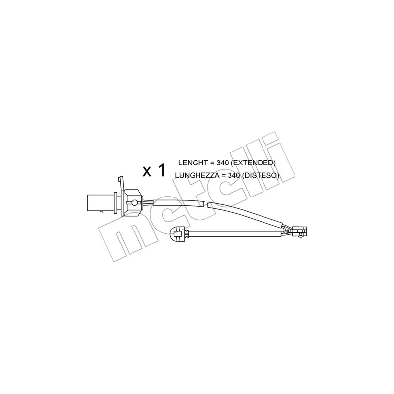 Contact d'avertissement, usure des plaquettes de frein METELLI SU.295