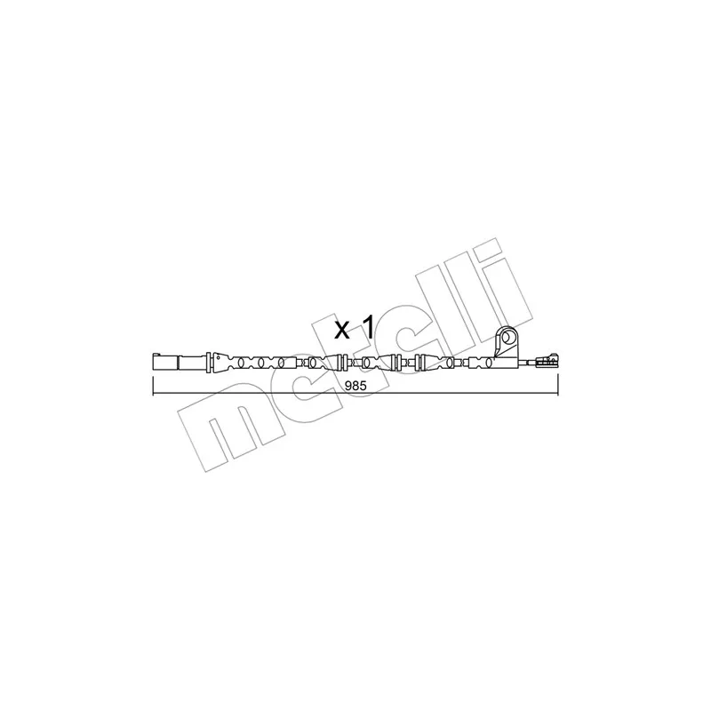 Contact d'avertissement, usure des plaquettes de frein METELLI SU.309