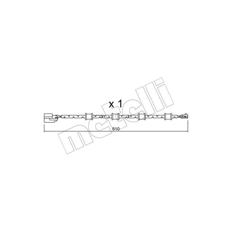 Contact d'avertissement, usure des plaquettes de frein METELLI SU.321
