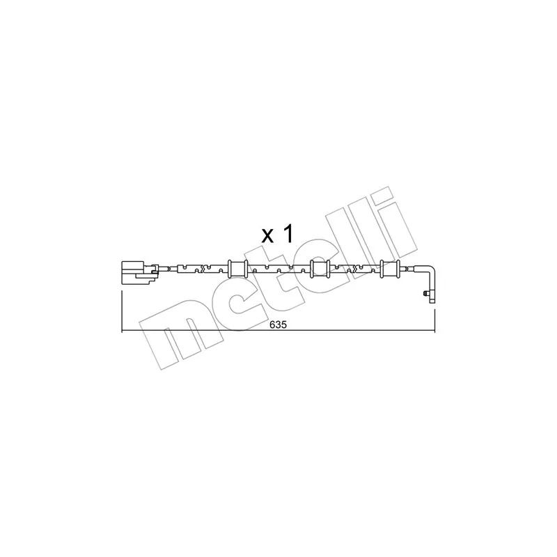 Contact d'avertissement, usure des plaquettes de frein METELLI SU.323