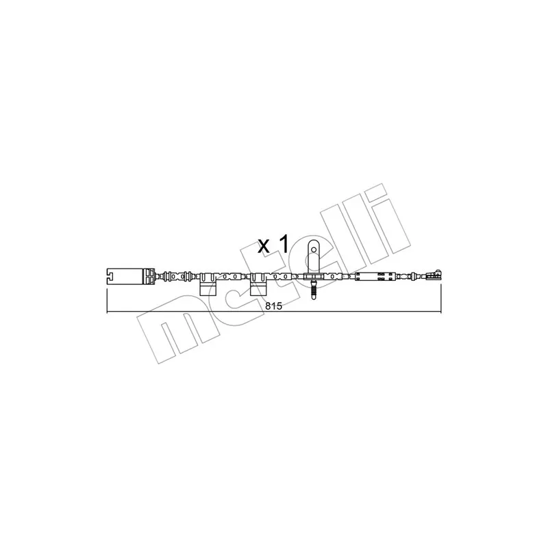 Contact d'avertissement, usure des plaquettes de frein METELLI SU.324
