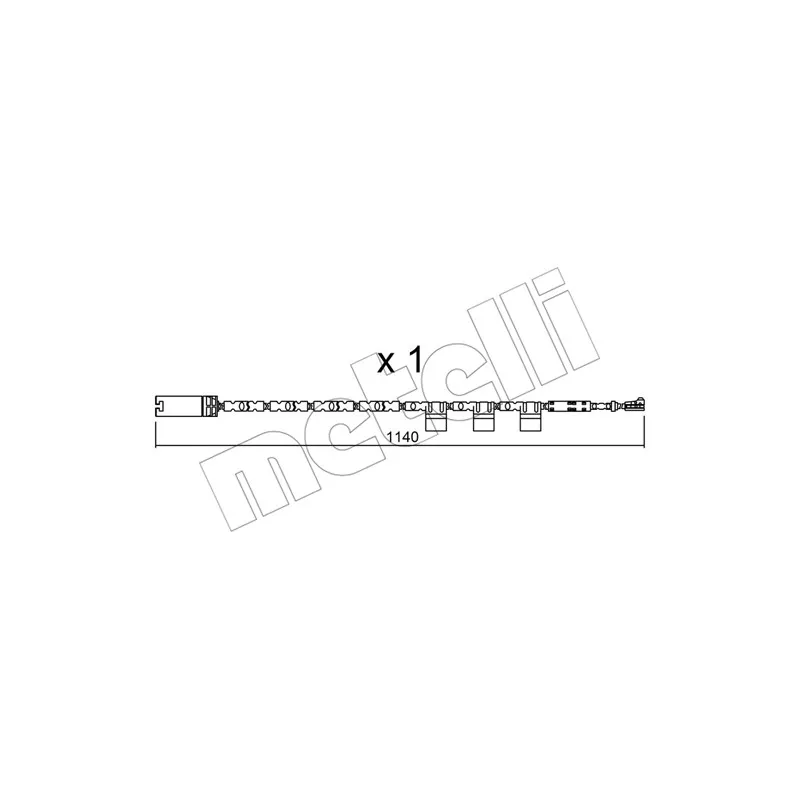 Contact d'avertissement, usure des plaquettes de frein METELLI SU.325