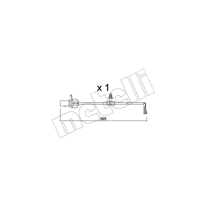 Contact d'avertissement, usure des plaquettes de frein METELLI SU.346