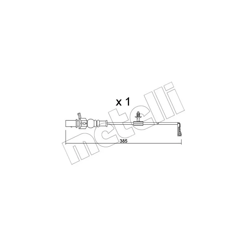 Contact d'avertissement, usure des plaquettes de frein METELLI SU.348