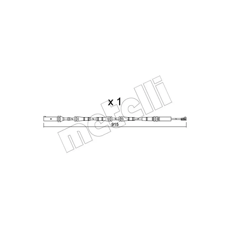 Contact d'avertissement, usure des plaquettes de frein METELLI SU.351