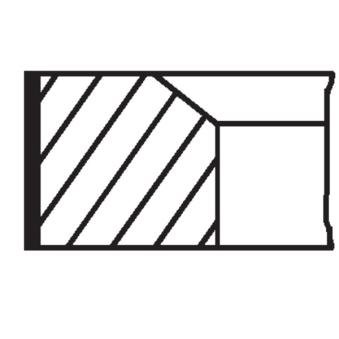 Jeu de segments de pistons MAHLE 082 32 N0