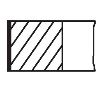 Jeu de segments de pistons MAHLE 083 27 N1